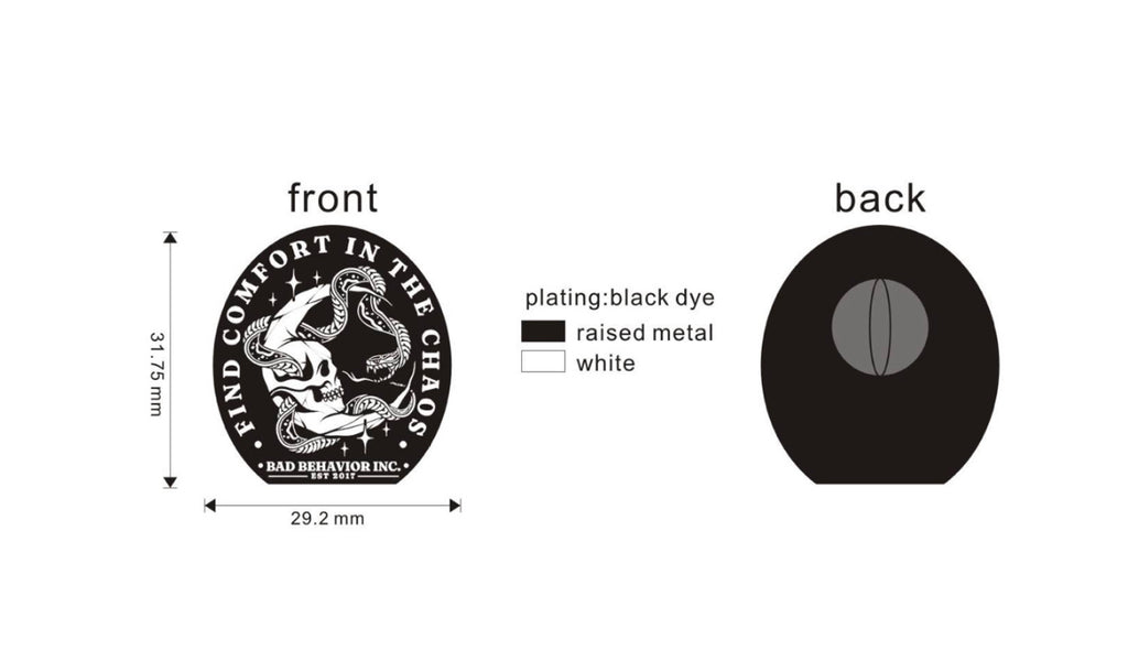 Comfort in the Chaos Enamel Pin