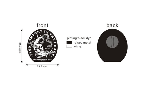 Comfort in the Chaos Enamel Pin