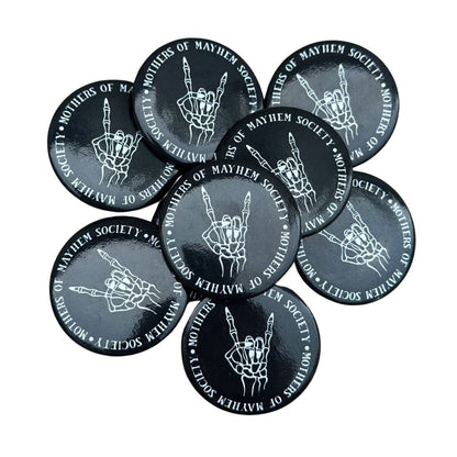 Mothers of Mayhem Society Pinback Button
