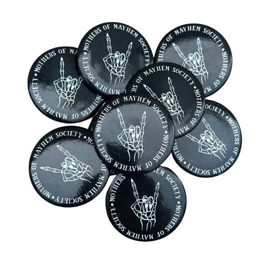 Mothers of Mayhem Society Pinback Button