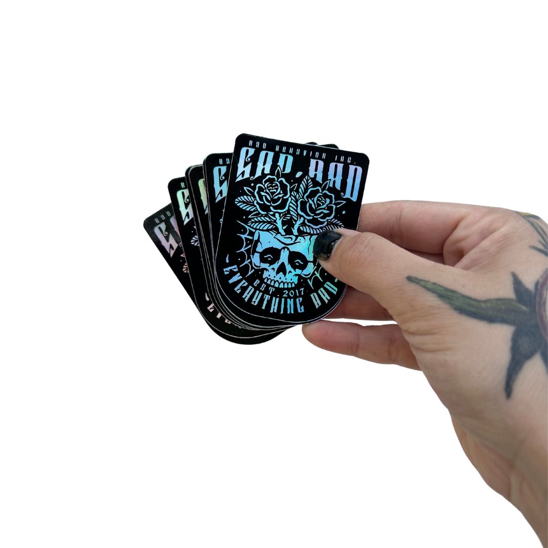 Sad & Rad Holographic Sticker