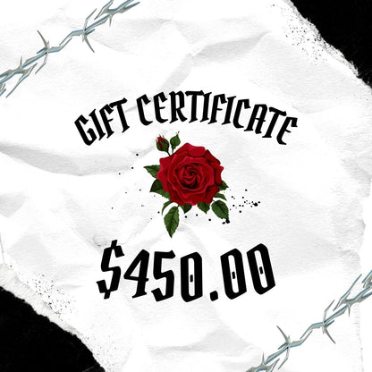 Gift Certificate for Bad Behavior Inc.