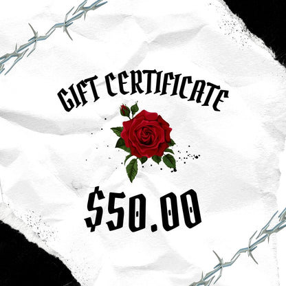 Gift Certificate for Bad Behavior Inc.