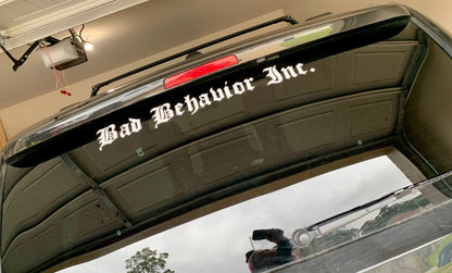 Bad Behavior Inc. Decal