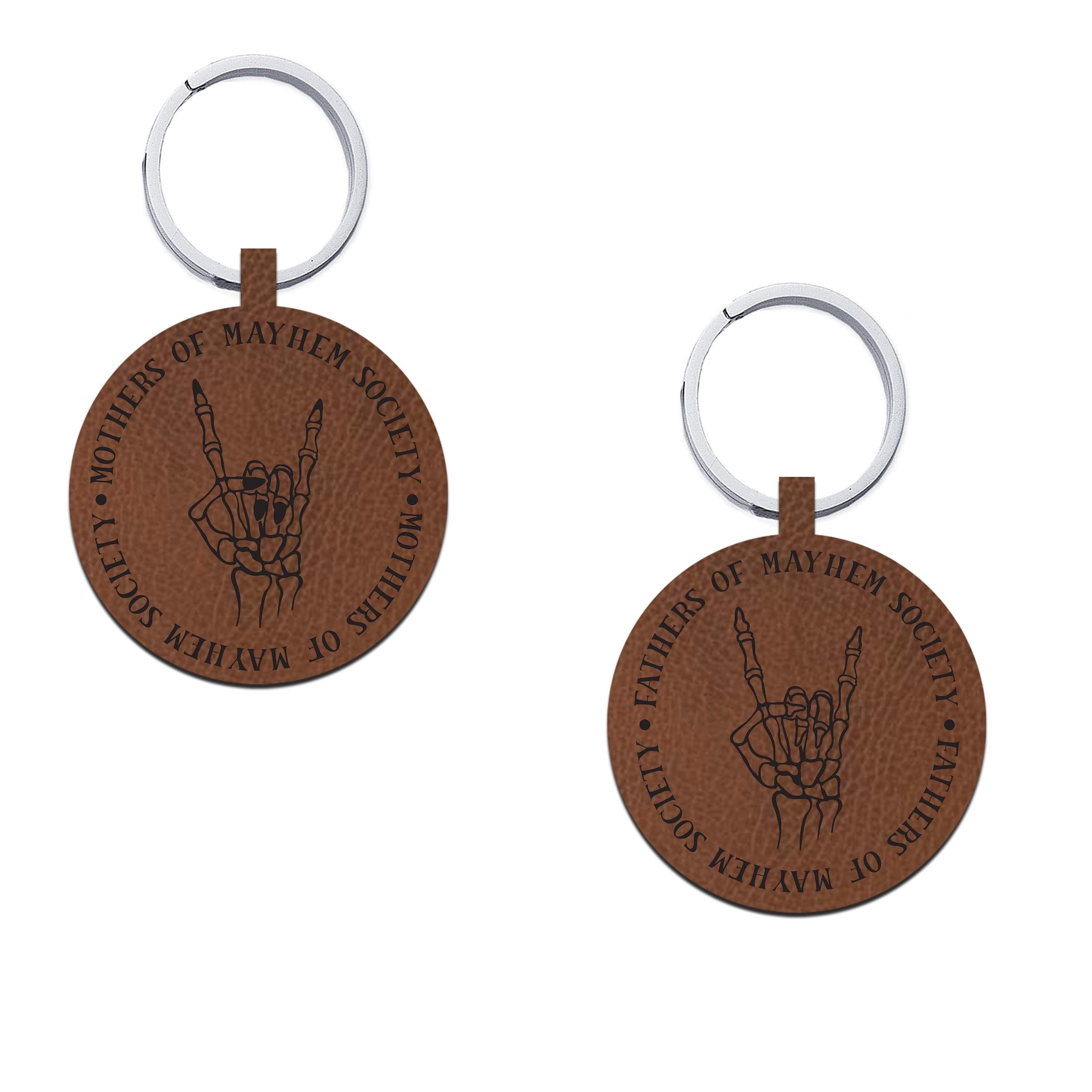 Fathers of Mayhem Society Keychains