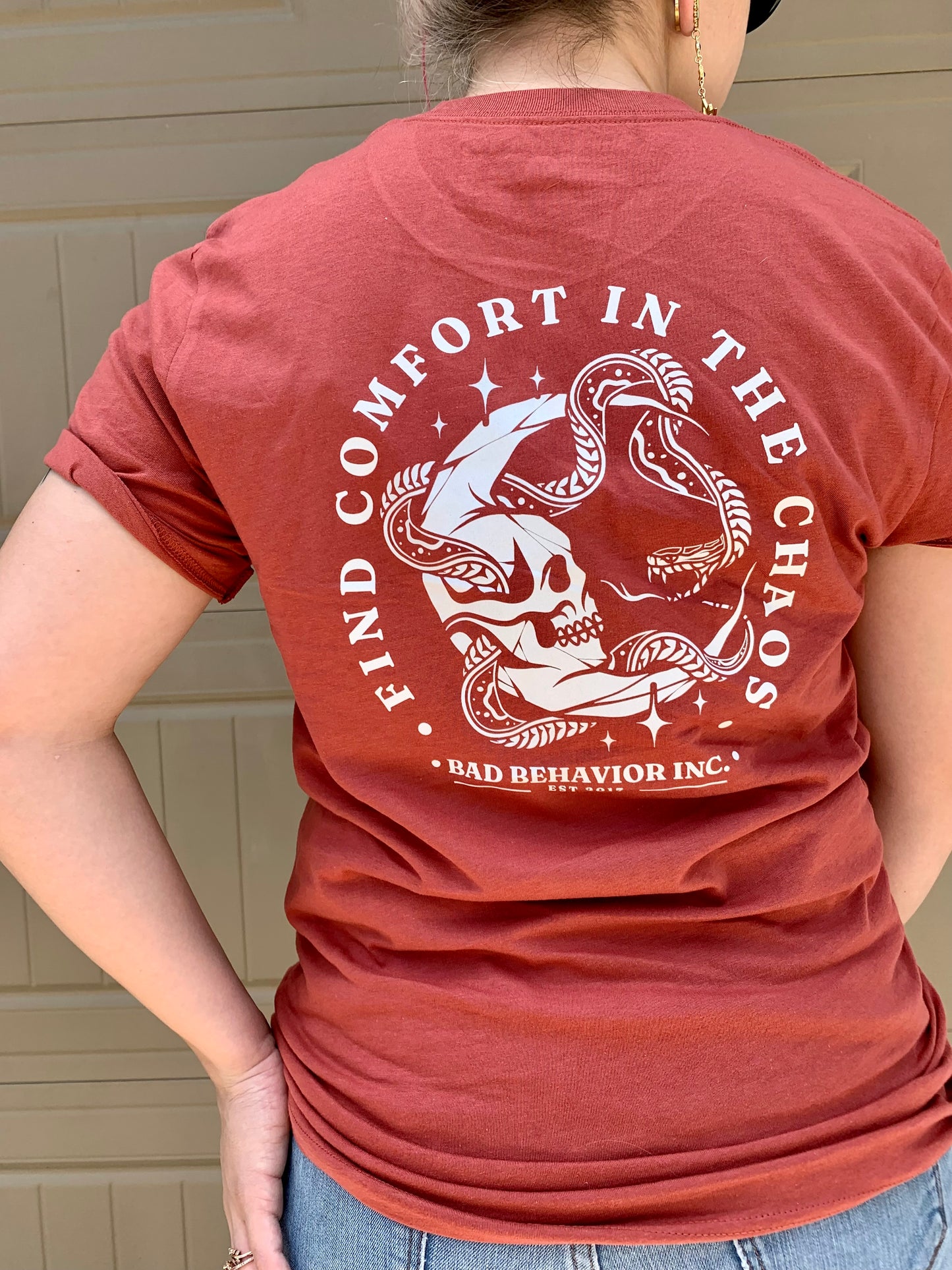 Comfort in the Chaos Unisex Tshirt